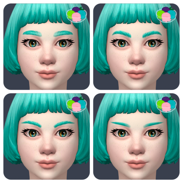 the-brow-set-recolours-sorbets-remix-thesimsguide.com_ The Brow Set Recolours Sorbets Remix