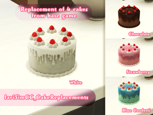 jarisimcc cake replacements - The Sims Guide