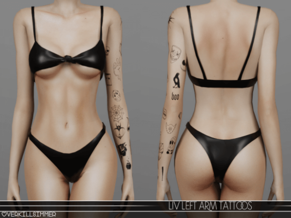 Liv left arm tattoos