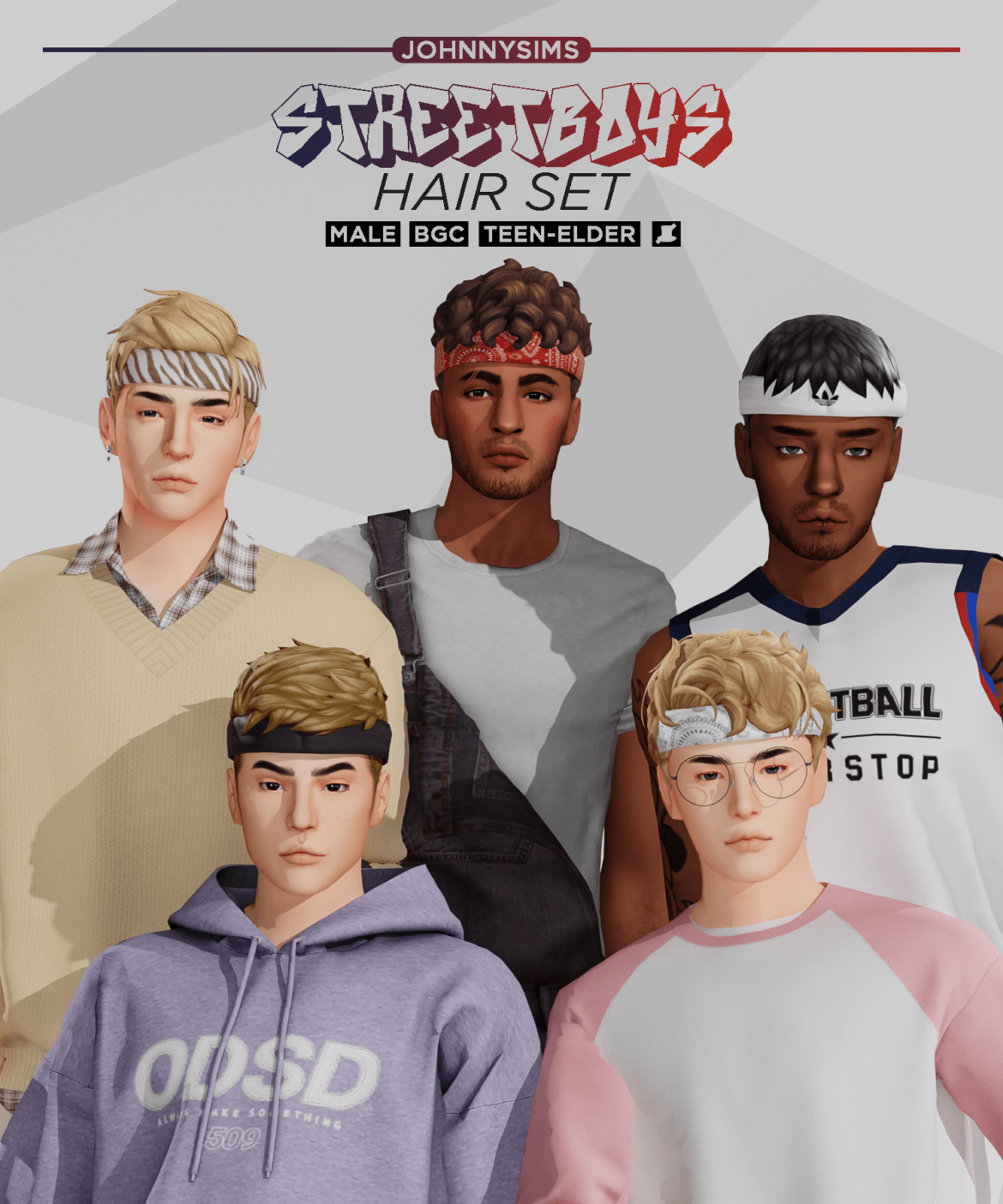 streetboys male hair set