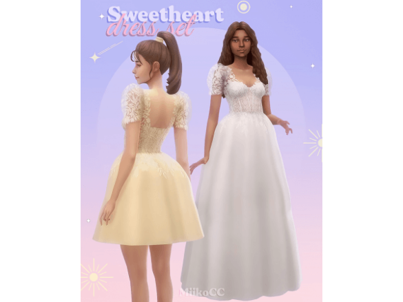 Sweetheart dress set by Miiko