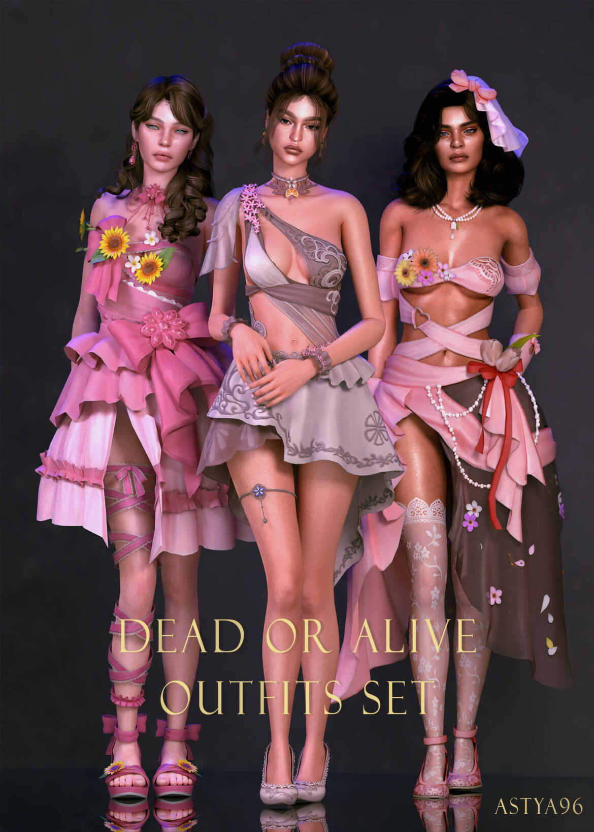 dead-or-alive-outfits-set-01-bouquet-lara-thesimsguide.com_ dead or alive outfits set 01 bouquet lara