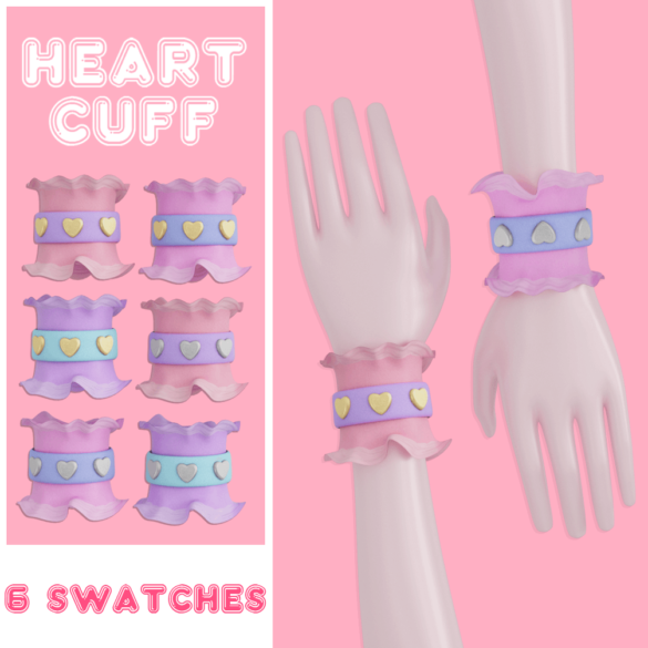 heart cuff mesh by punchyo