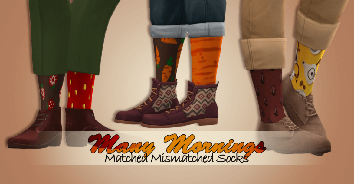 many mornings matched mismatched socks
