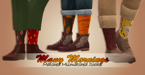 many mornings matched mismatched socks