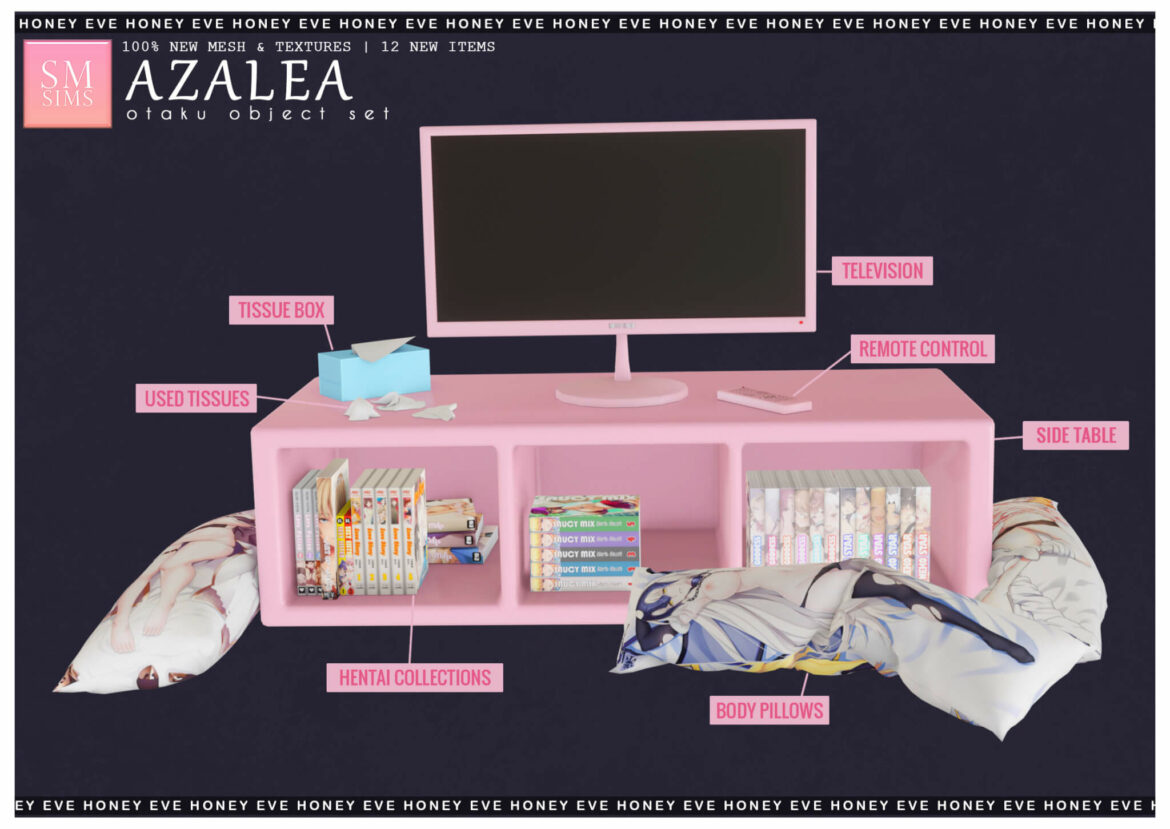 Azalea Otaku Object Set