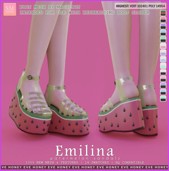 Emilina Watermelon Sandals