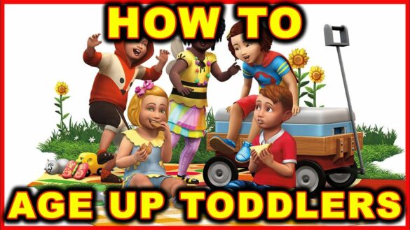 how to age up toddler sims 4