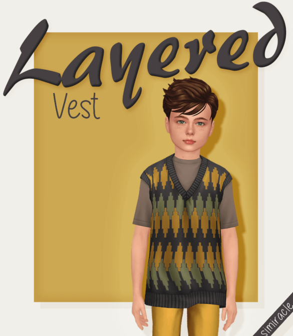 layered vest kids version