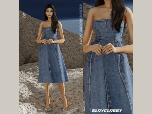 LUNA DENIM DRESS