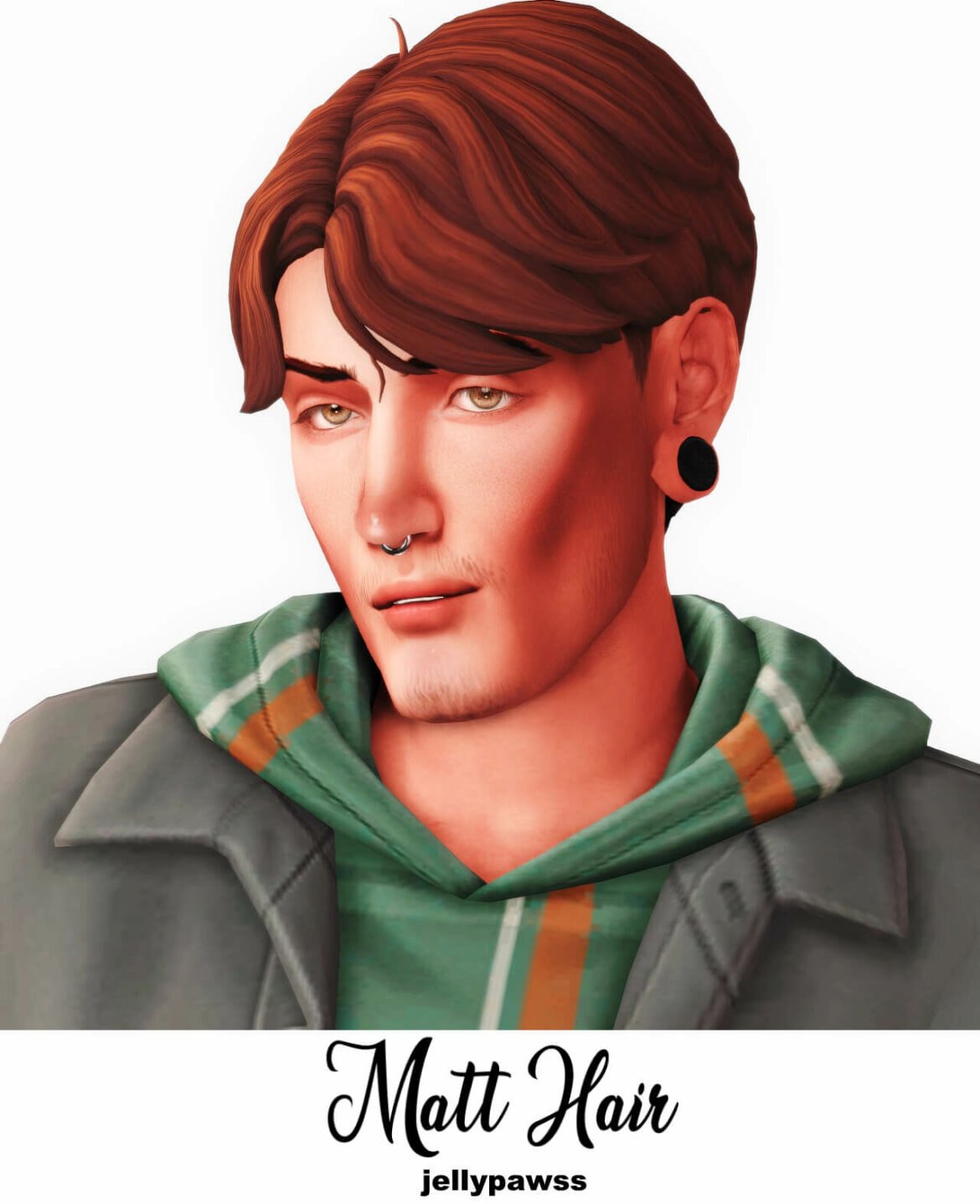 matt hair male sims