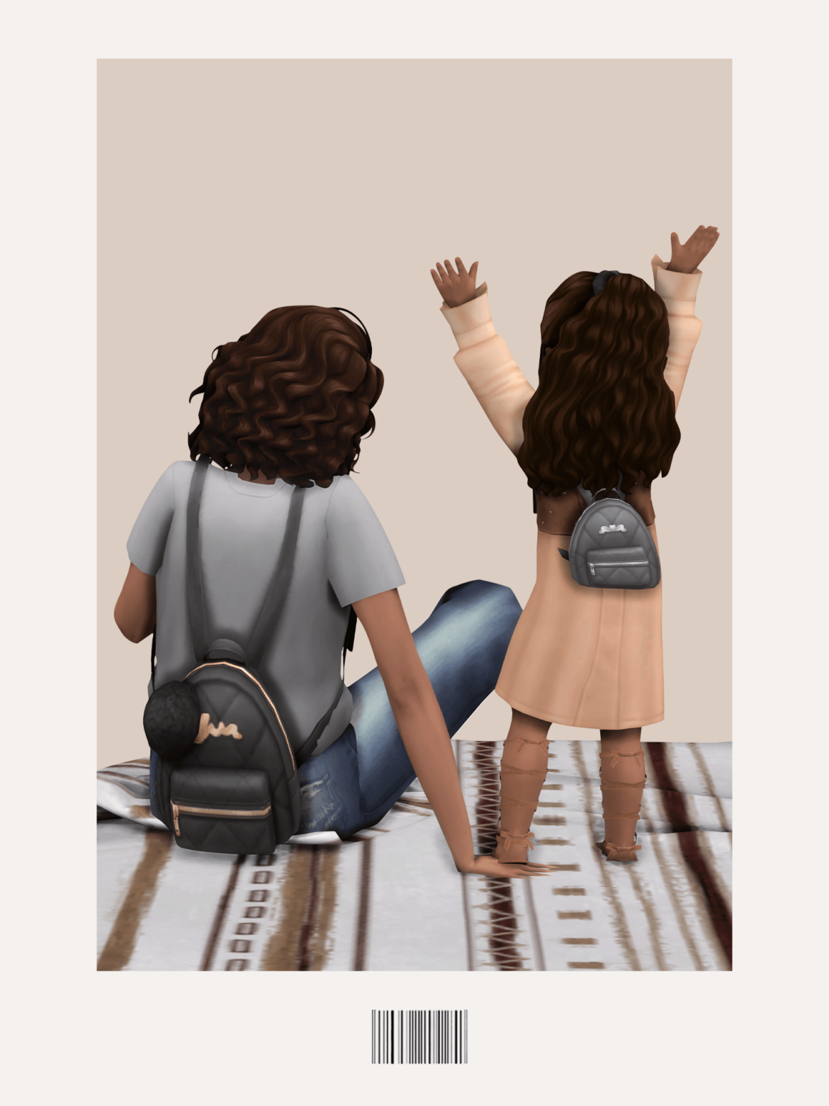 quilted backpacks the sims 4