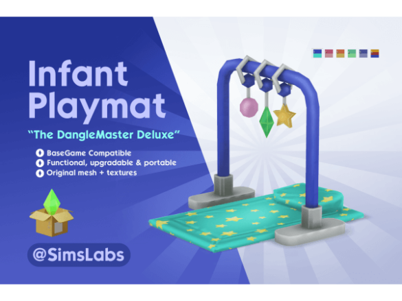 Infant Playmat The DangleMaster Deluxe Functional