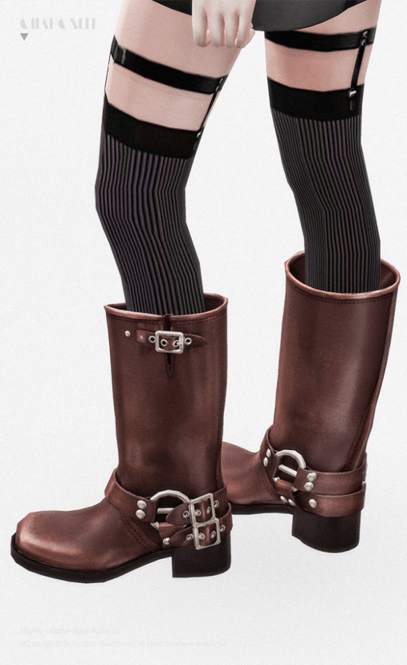MiuMiu Leather Biker Boots V1