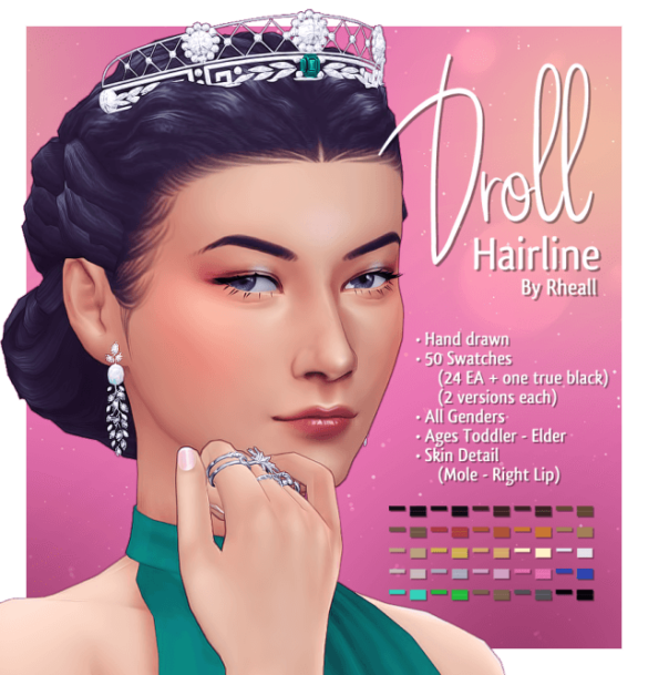 Droll Hairline Maxis Match The Sims Guide