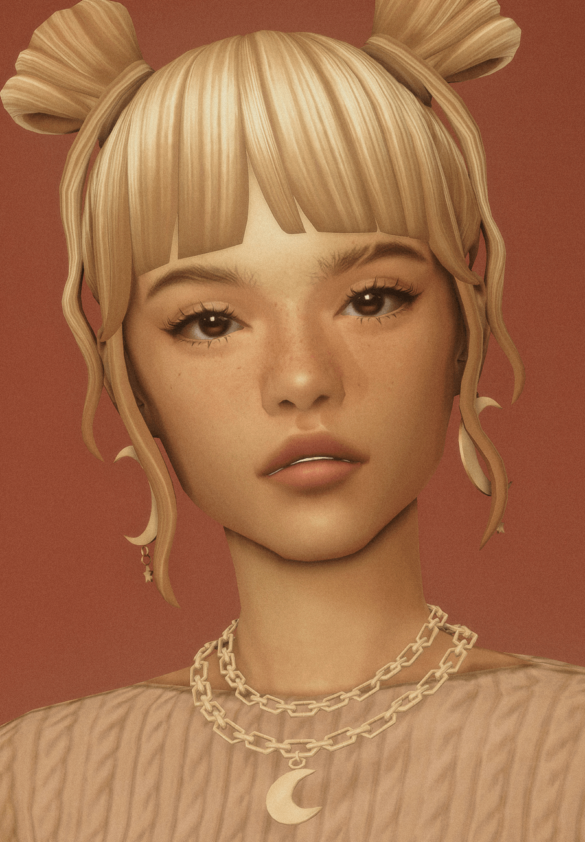 marina pigtails and buns