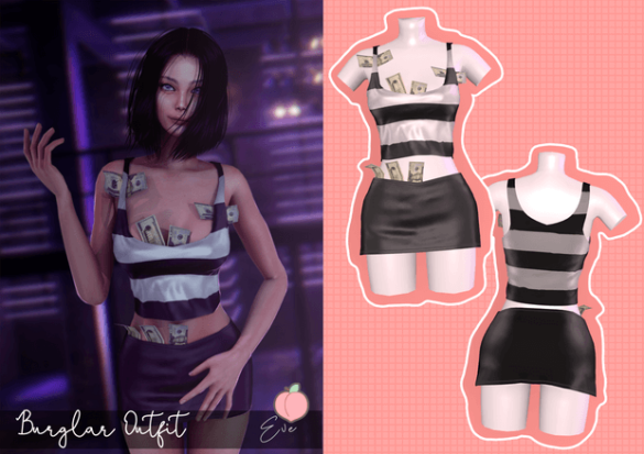 PEACH REWARD Burglar Outfit