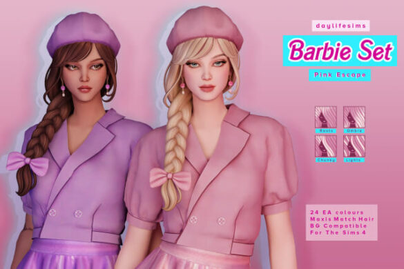 BARBIE HAIR SET - Pink Escape
