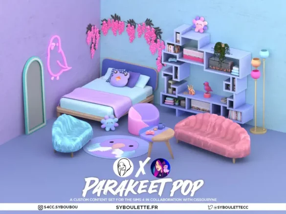 parakeet pop x a collaboration PASTEL CC