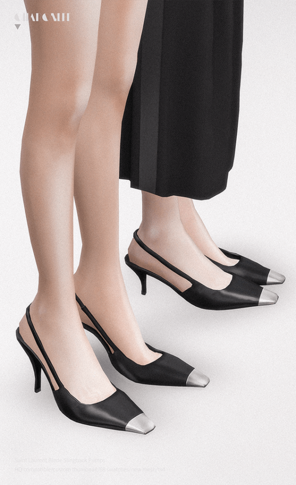 Saint Laurent Blade Slingback Pumps