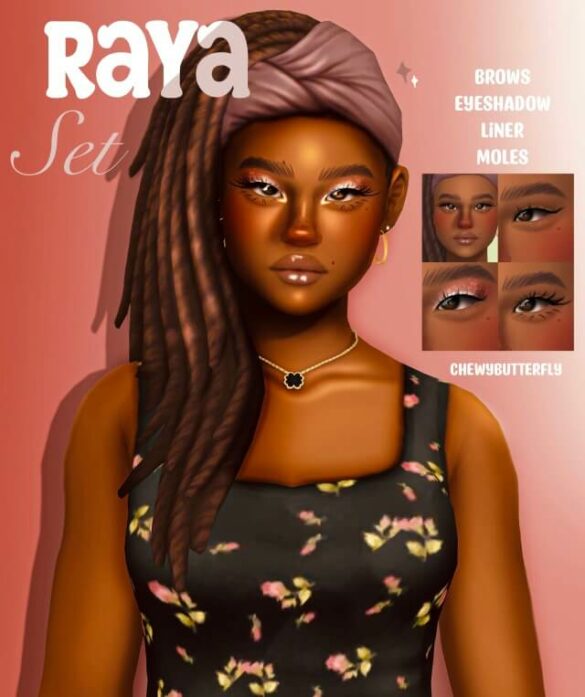 Raya set brows eyeshadow