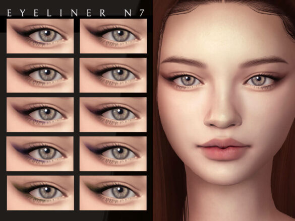 Soft winged eyeliner N7