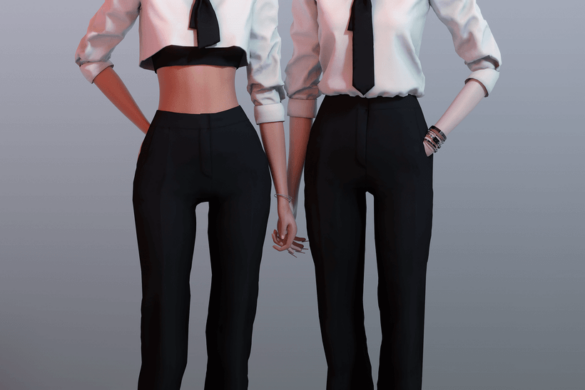 Bell Sleeve Crop Top - The Sims Guide