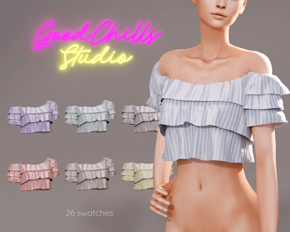 Layered Ruffled OffShoulder