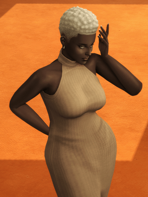 RUSTY Mellow V dress