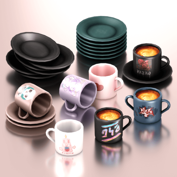Coffee Time Clutter Set