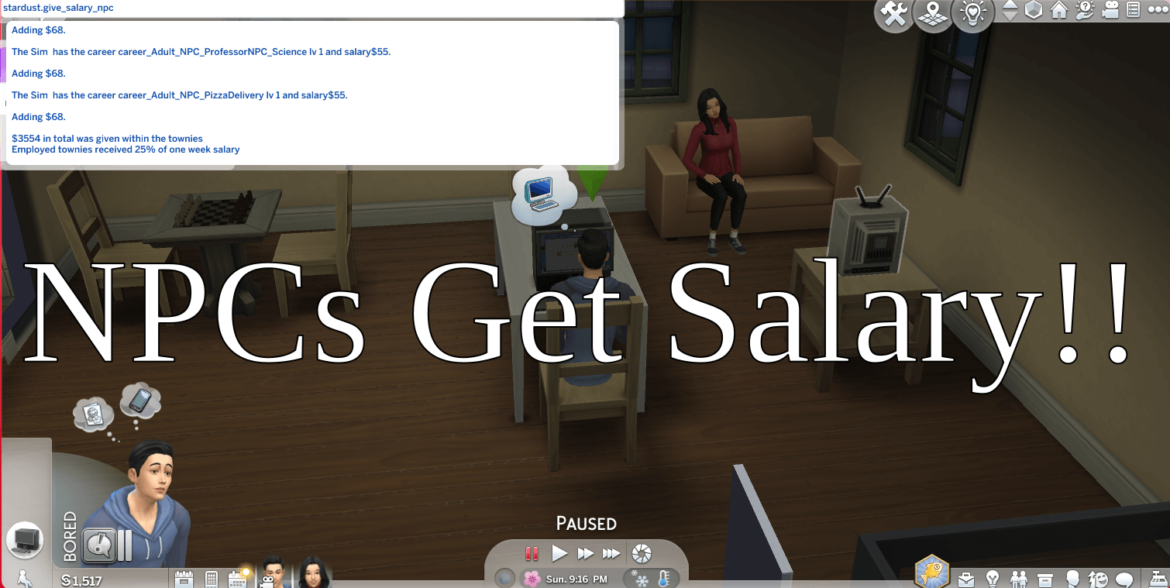 npcs-get-salary-thesimsguide.com_ NPCs Get Salary