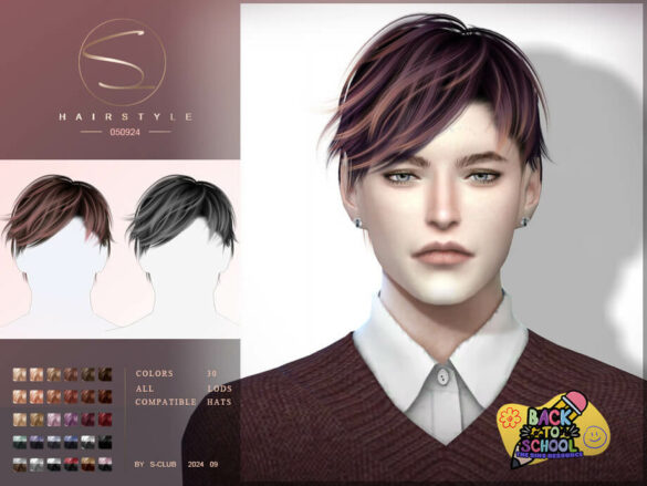 (BackToSchool)Men's Short hairstyle 090924