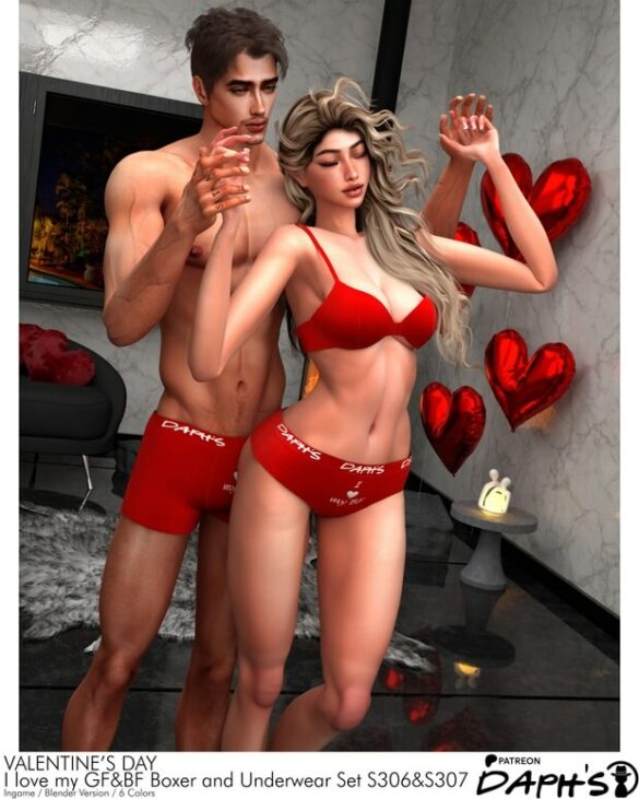 I love my GF BF Boxer Underwear Set