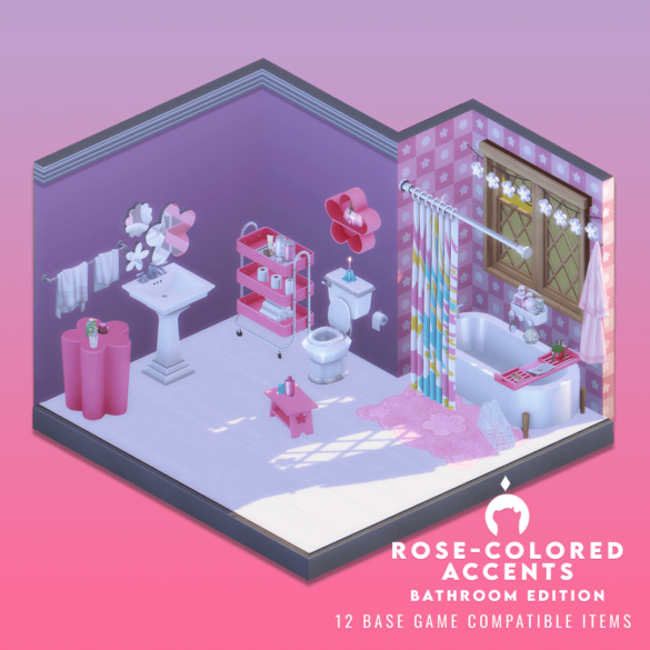 Rose-Colored Accents: Bathroom Edition