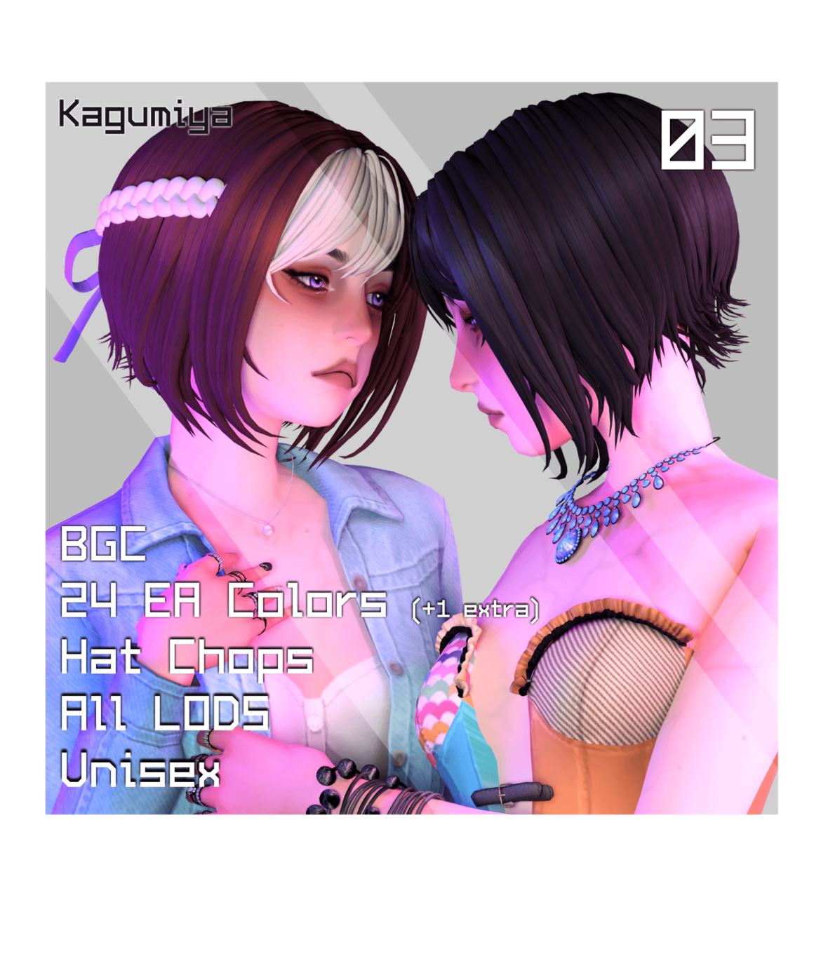 Kagumiya Hair N03 Hair Ribbon
