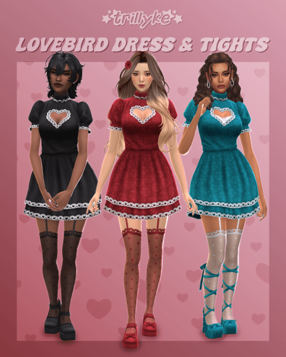 Lovebird Dress Tights