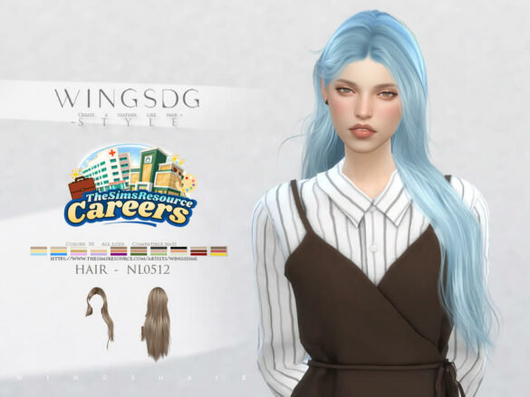 WINGS-TS4-left long straight hair NL0 5 1 2